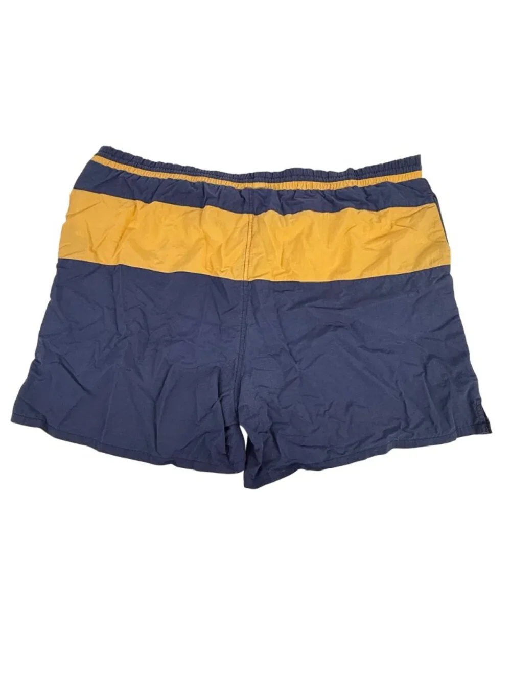 Pro Spirit Men's Color-Block Swim Trunks Navy/Gold Size XL